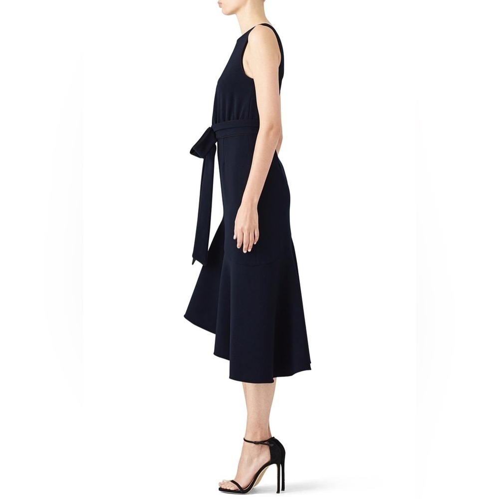 NWT Sachin and Babi Merle Navy Dress Women’s Size 14 Sleeveless Bow - Picture 2 of 14